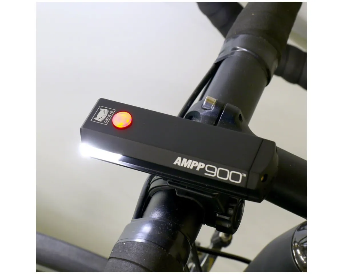 CatEye Bike Lights|AMPP900 Headlight (Black) (900 Lumens) (USB Rechargeable)