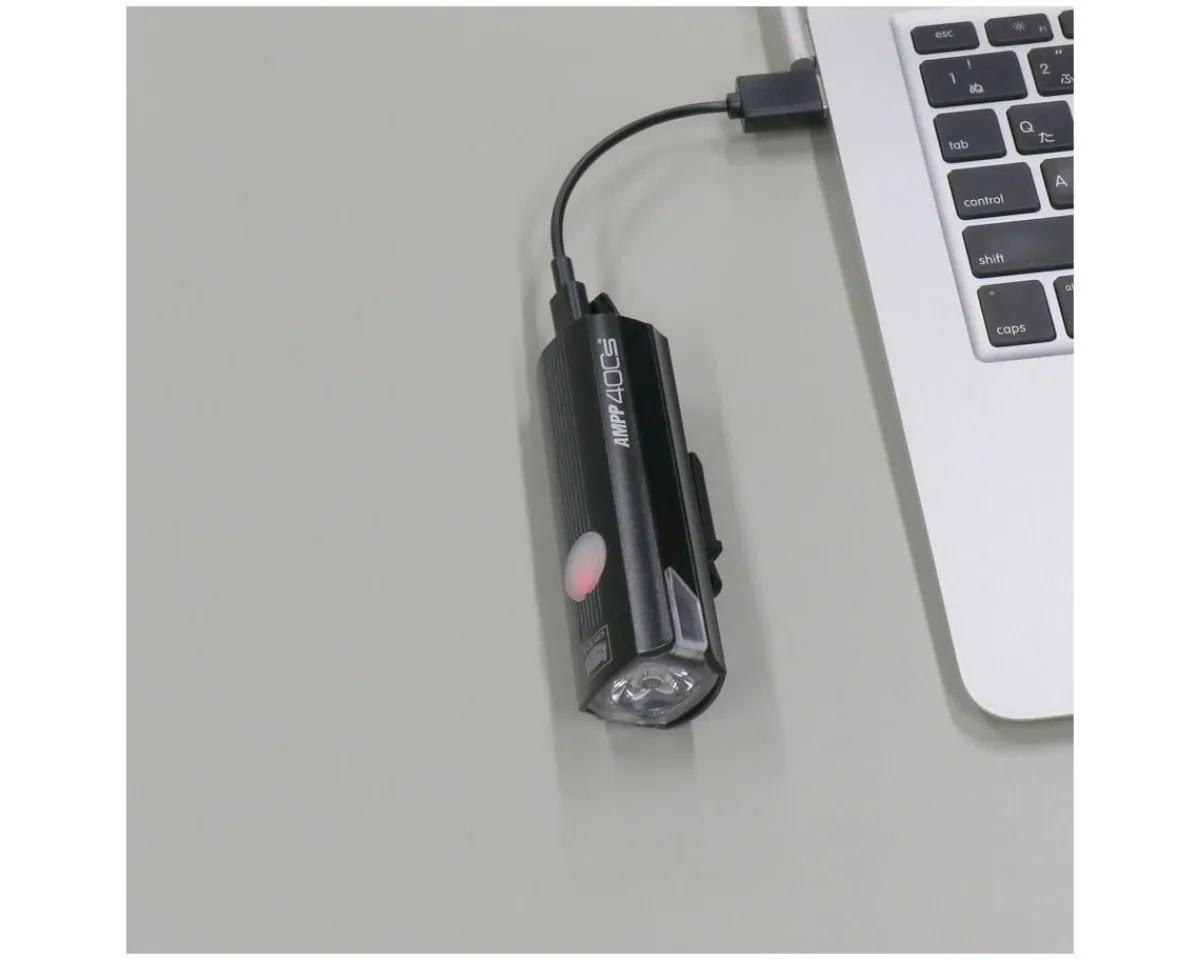 CatEye Bike Lights|AMPP 400S Headlight (Black) (400 Lumens) (USB Rechargeable)