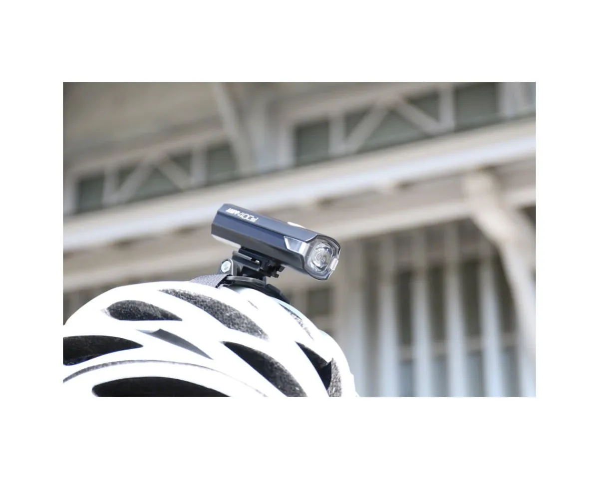 CatEye Bike Lights|AMPP 400S Headlight (Black) (400 Lumens) (USB Rechargeable)
