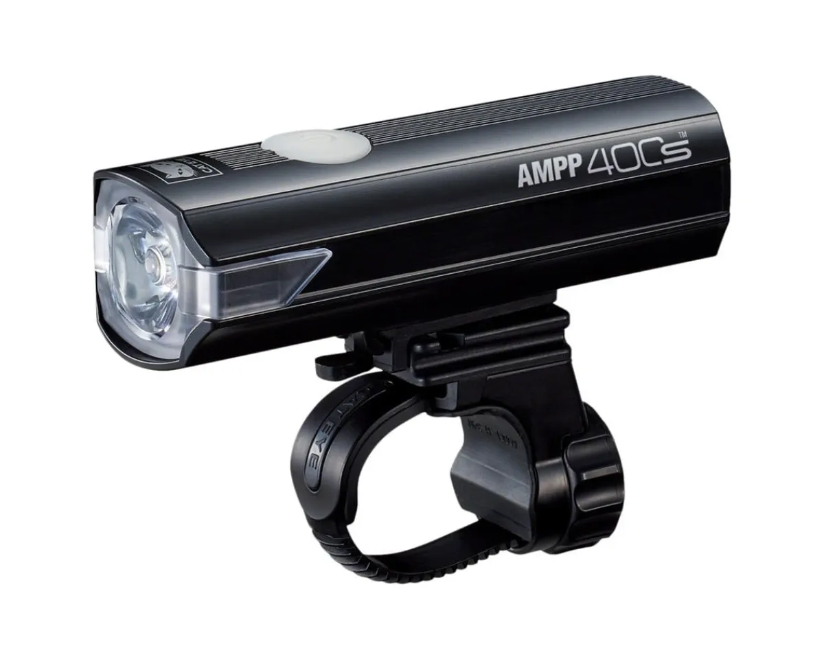 CatEye Bike Lights|AMPP 400S Headlight (Black) (400 Lumens) (USB Rechargeable)