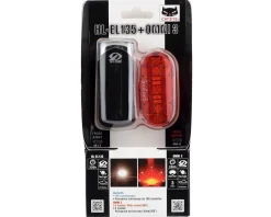 CatEye Bike Lights|HL-EL135 + Omni 3 Headlight & Tail Light Set (Black) (150 Lumens)