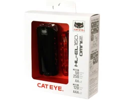 CatEye Bike Lights|HL-EL160/Omni 5 Headlight/Taillight Set (Black) (AA/AAA Batteries)