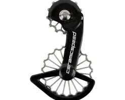 CeramicSpeed Derailleurs & Parts|3D Printed Ti OSPW System (Black/Silver) (Shimano 9200/8100) (Coated Ceramic Bearings)