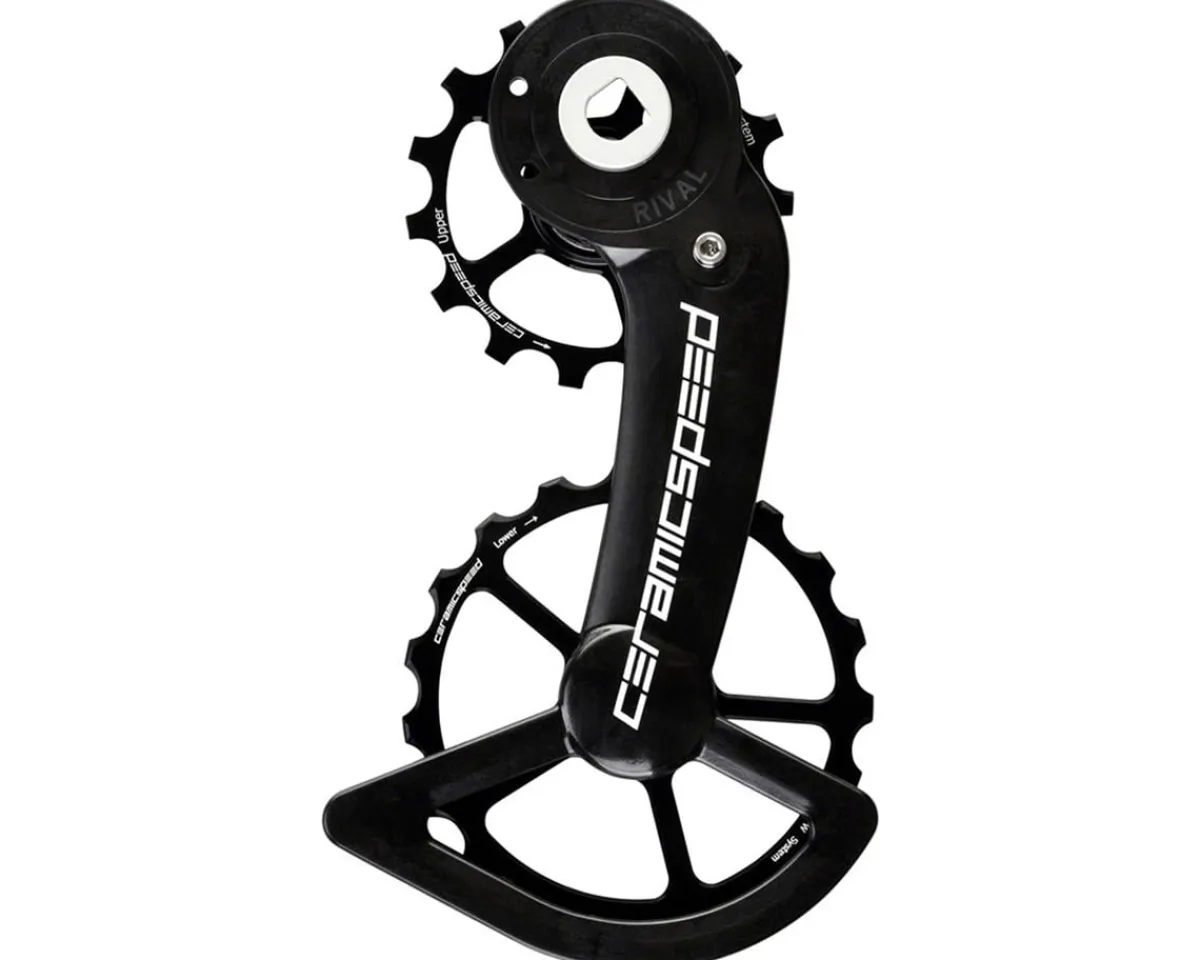 CeramicSpeed Derailleurs & Parts|Oversized Pulley Wheel System (Black) (SRAM Rival AXS) (Coated Ceramic Bearings)