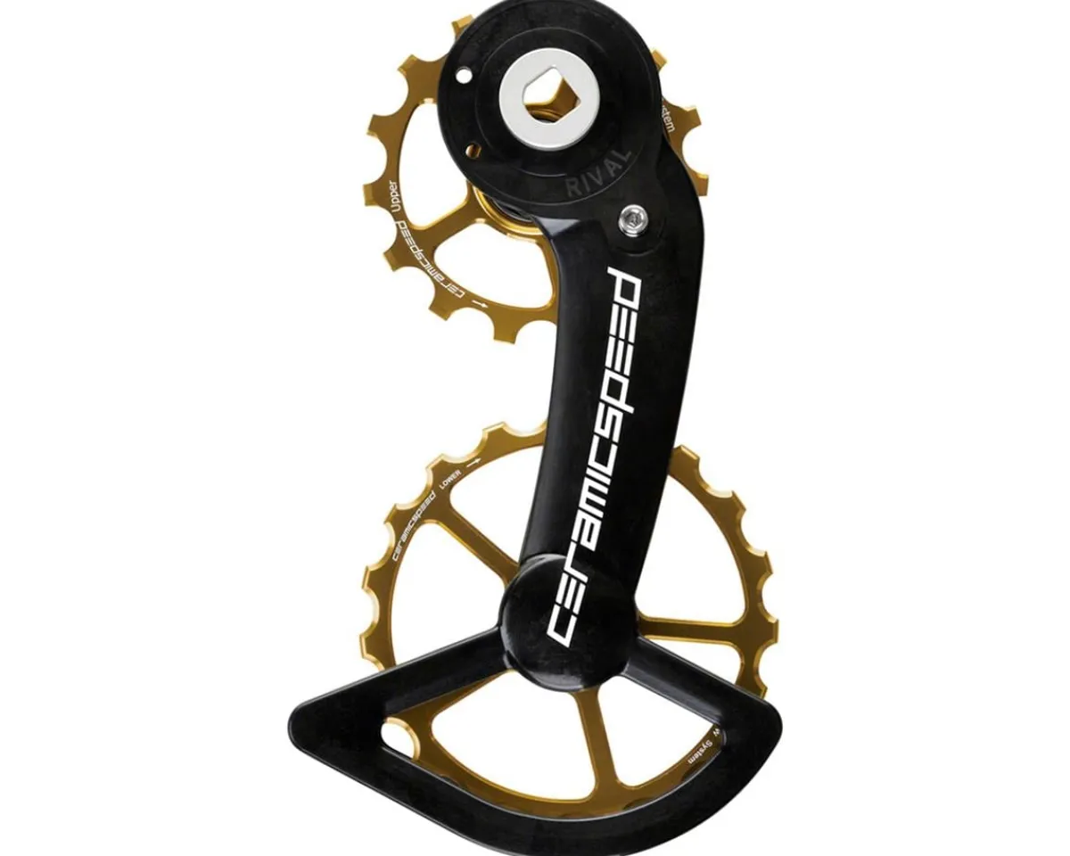 CeramicSpeed Derailleurs & Parts|Oversized Pulley Wheel System (Gold) (SRAM Rival AXS D1) (Ceramic Bearings)
