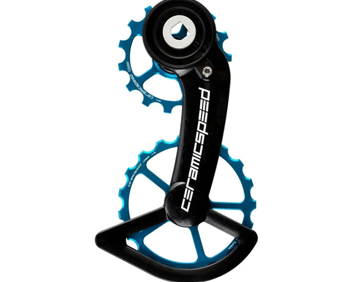 CeramicSpeed Replacement Parts|Derailleurs & Parts|Oversized Pulley Wheel System (Blue) (SRAM Red/Force AXS) (Coated Ceramic Bearings)