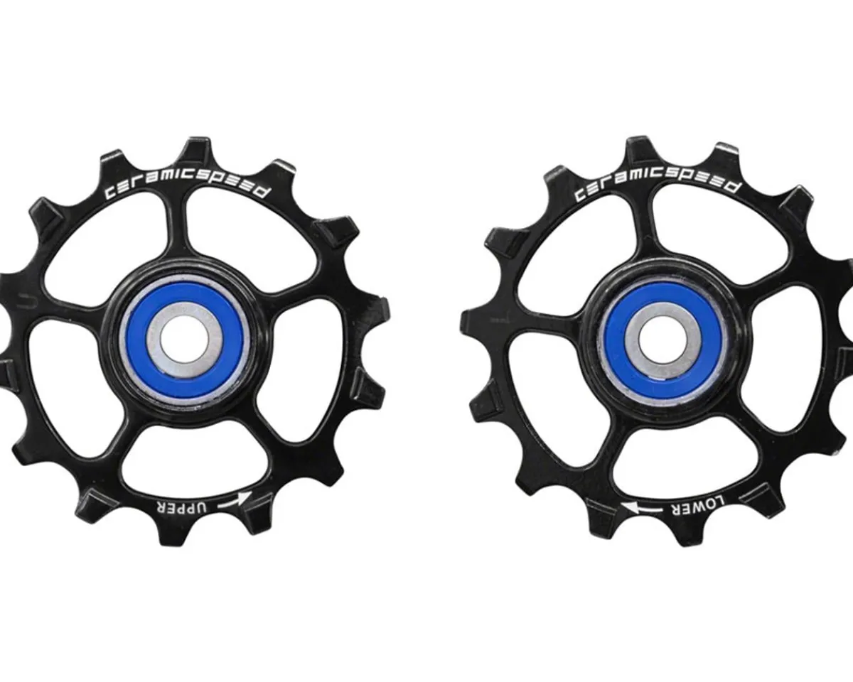 CeramicSpeed Replacement Parts|Derailleurs & Parts|Pulley Wheels for SRAM Eagle/AXS (1 x 12 Speed) (14 Tooth) (Coated Races) (Alloy)