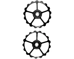 CeramicSpeed Derailleurs & Parts|Replacement OSPW Oversized Pulley Wheels (Black) (Alloy)