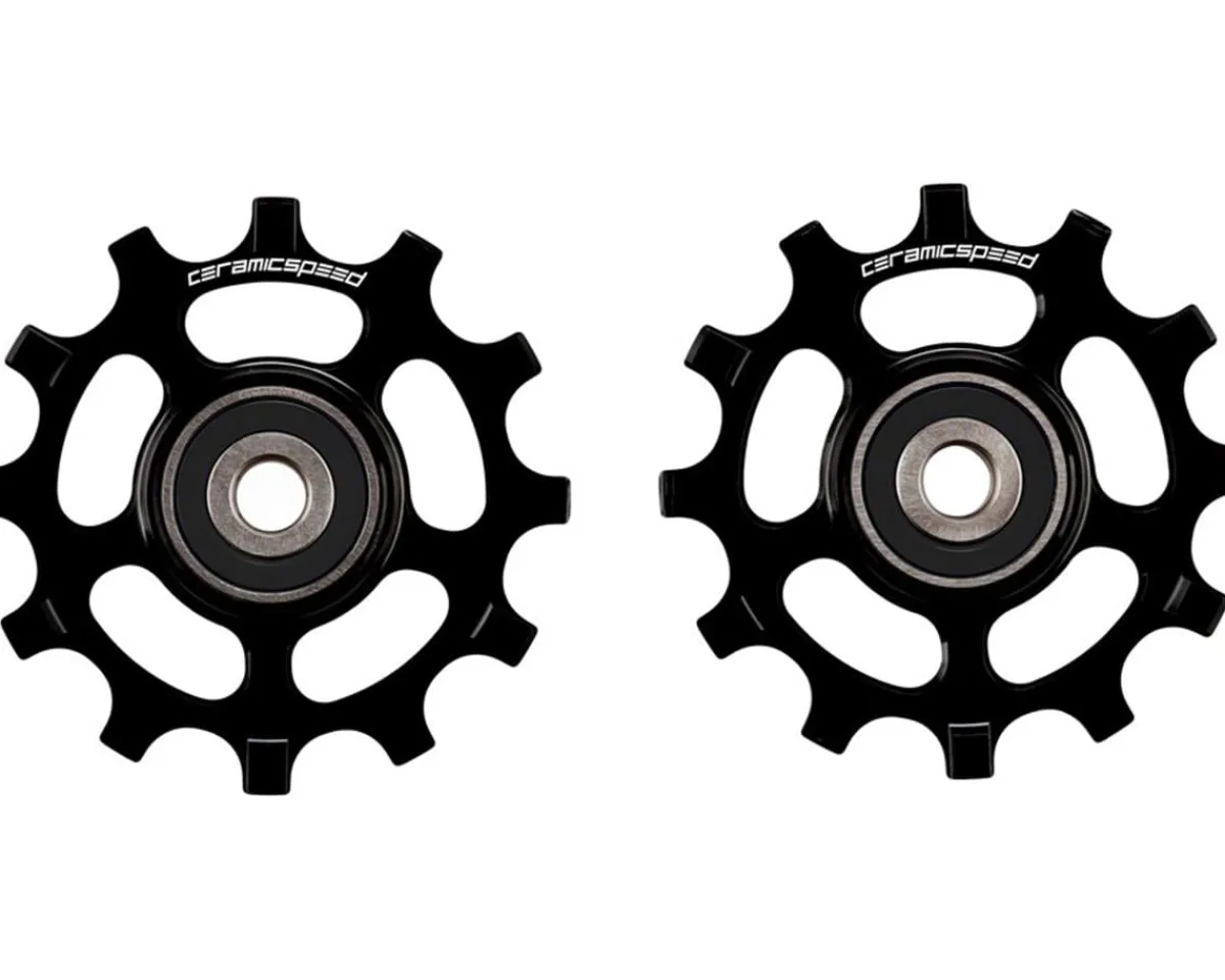 CeramicSpeed Replacement Parts|Derailleurs & Parts|12T Pulley Wheels (Black) (SRAM AXS Road D1) (Coated Ceramic Bearings)