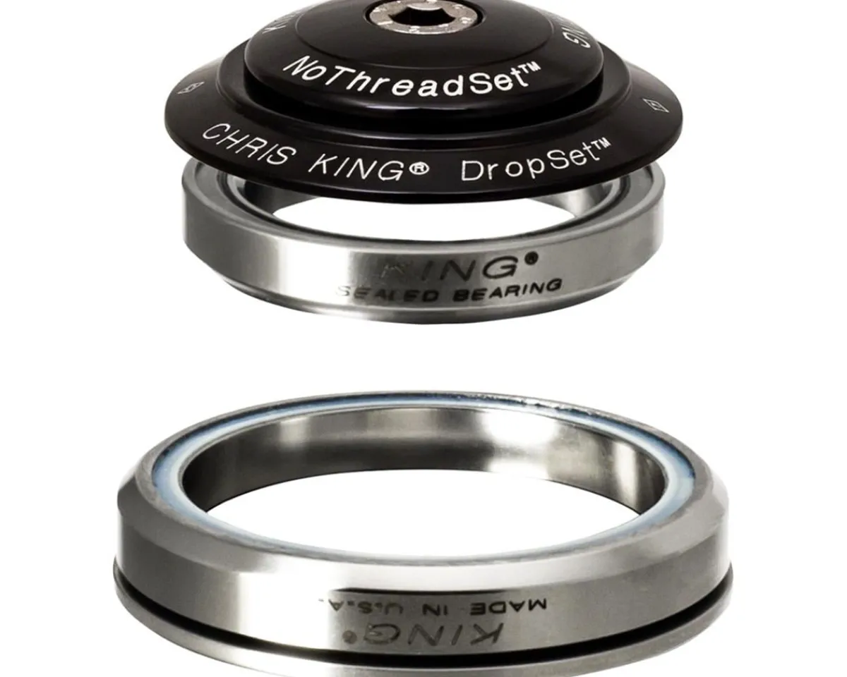 Chris King Headsets & Spacers|DropSet 5 Headset (Black) (1-1/8") (42/52mm) (45 Deg)