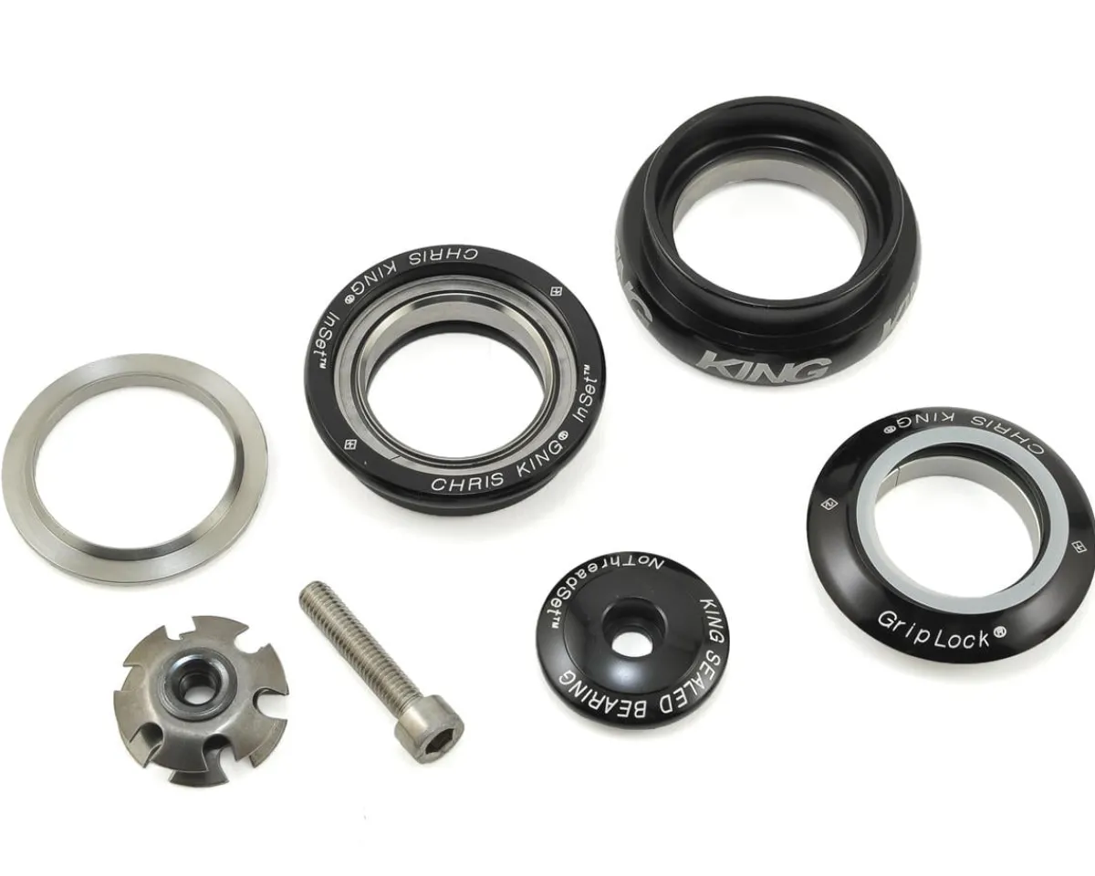 Chris King Headsets & Spacers|InSet 8 Headset (Black) (1-1/8" to 1-1/4") (ZS44/28.6) (EC44/33)