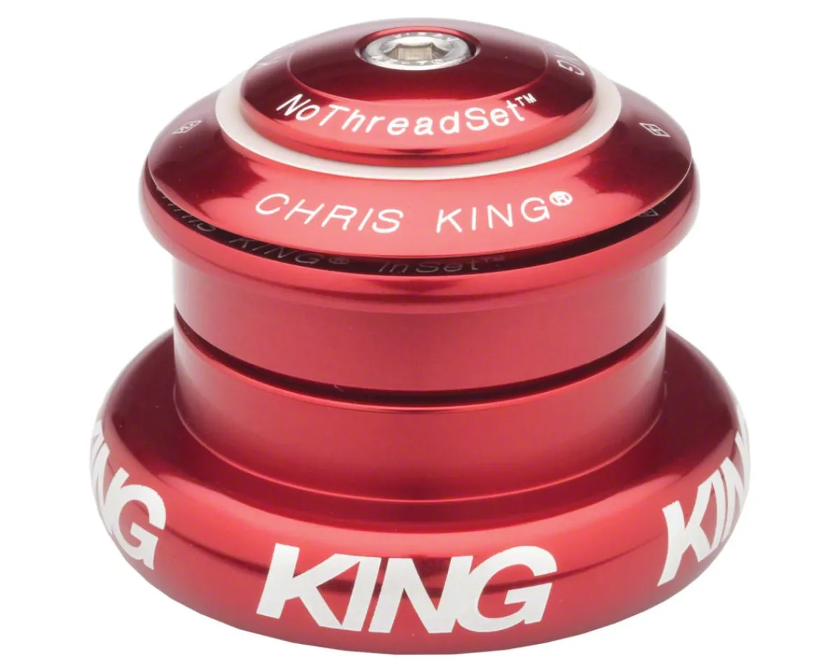 Chris King Headsets & Spacers|InSet 7 Headset (Red) (1-1/8" to 1-1/2") (ZS44/28.6) (EC44/40)