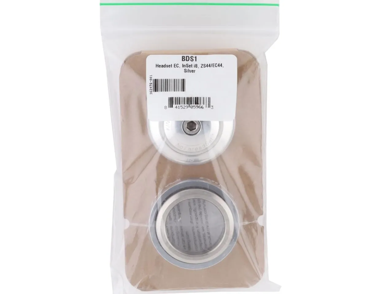 Chris King Headsets & Spacers|InSet 8 Headset (Silver) (1-1/8" to 1-1/4") (ZS44/28.6) (EC44/33)