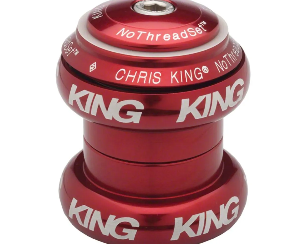 Chris King Headsets & Spacers|NoThreadSet Headset (Red Bold) (1-1/8") (EC34/28.6) (EC34/30)