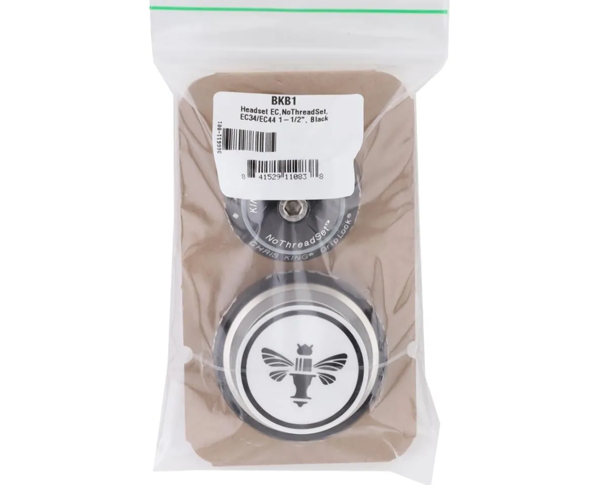 Chris King Headsets & Spacers|NoThreadSet Tapered Headset (Black) (1-1/8" to 1-1/2") (EC34/28.6) (EC44/40)