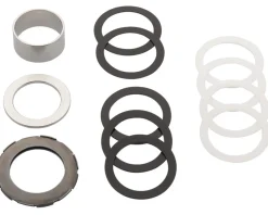 Chris King Bottom Brackets & Parts|ThreadFit 24 Bottom Bracket w/Fit Kit 6 (Black) (English) (For SRAM/Truvativ GXP)