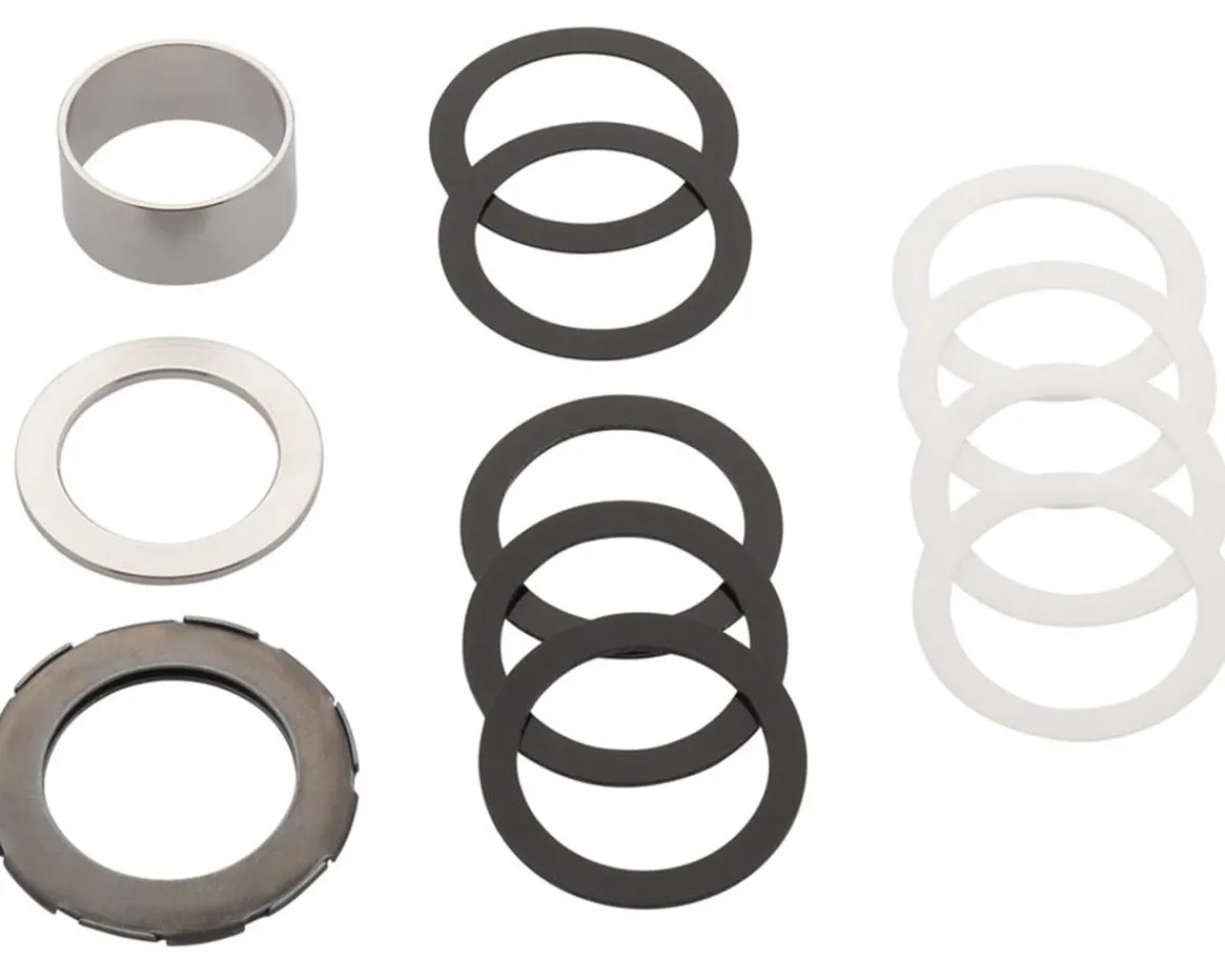 Chris King Bottom Brackets & Parts|ThreadFit 24 Bottom Bracket w/Fit Kit 6 (Black) (English) (For SRAM/Truvativ GXP)