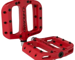 Chromag Pedals & Cleats|Synth Composite Platform Pedals (Red)