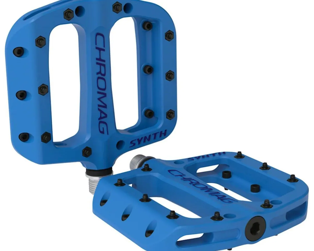 Chromag Pedals & Cleats|Synth Composite Platform Pedals (Blue)