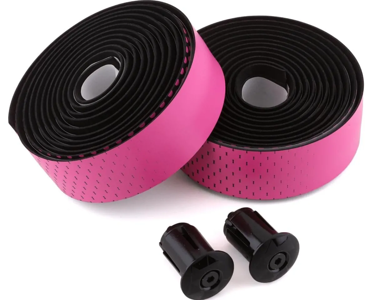Ciclovation Grips & Handlebar Tape|Advanced Leather Touch Handlebar Tape (Fusion Dot Black/Pink)