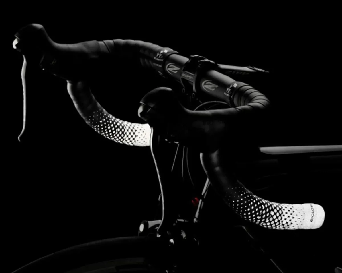 Ciclovation Grips & Handlebar Tape|Advanced Leather Touch Handlebar Tape (Fusion Dot Reflective)