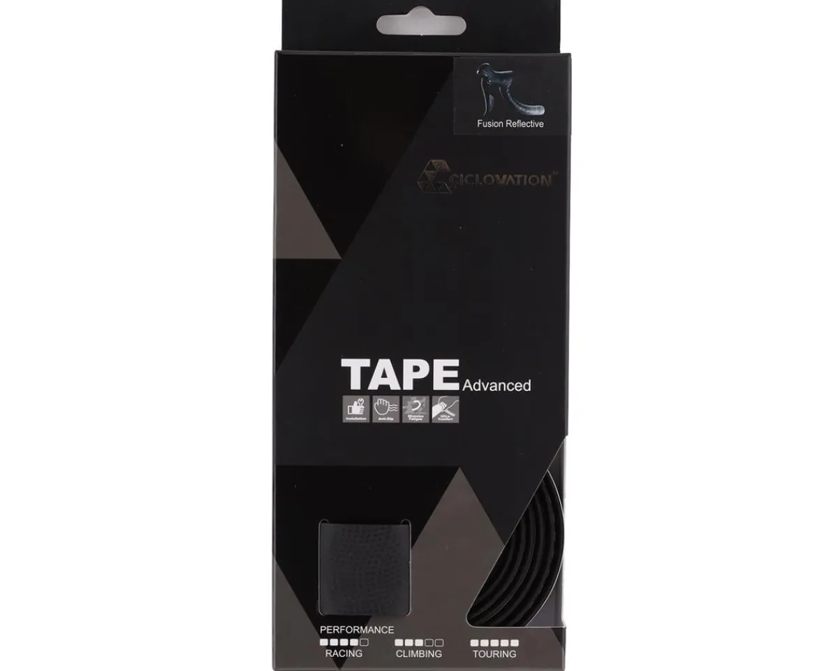 Ciclovation Grips & Handlebar Tape|Advanced Leather Touch Handlebar Tape (Fusion Dot Reflective)