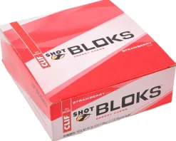 Clif Bar Nutrition & Skin Care|Holiday Shopping|Shot Bloks Energy Chews (Strawberry) (18 | 2.1oz Packets)