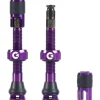 Clik Tubeless Tire Tools|Tubeless Accessories|Tubeless Valve Set (Cosmic Purple) (Pair) (40mm)