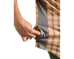 Club Ride Apparel Casual Clothing|Jerseys|Quest Super Stretch Plaid Short Sleeve Shirt (Desert Sunset) (S)