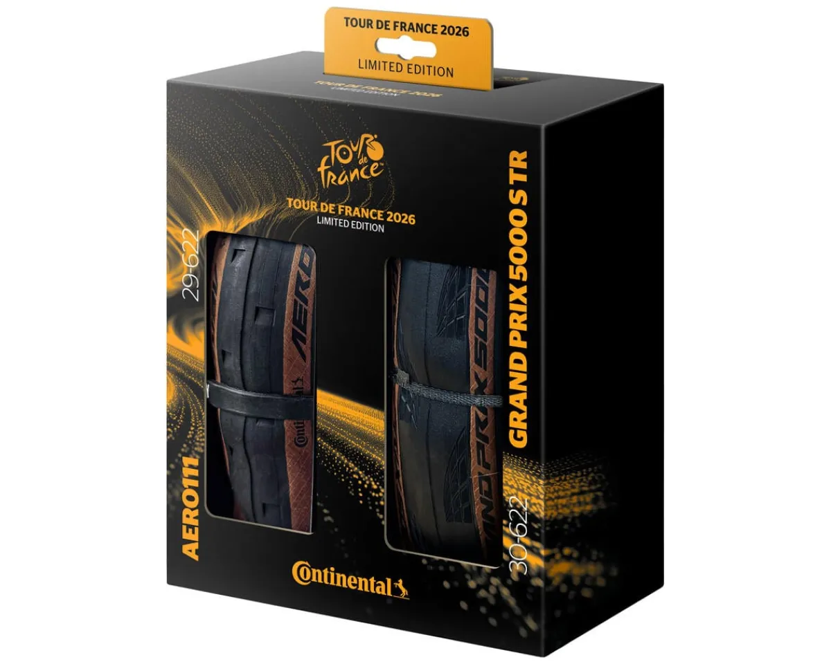 Continental Tires|Aero 111/Grand Prix 5000 S TDF Tire Set (Black/Transparent) (700c) (29mm & 30mm)
