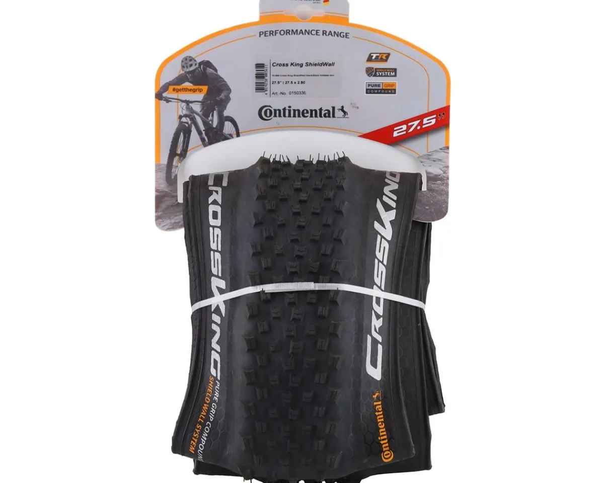 Continental E-Bike Parts|Tires|Cross King Tubeless Tire (Black) (27.5") (2.8") (ShieldWall System/PureGrip) (E25)