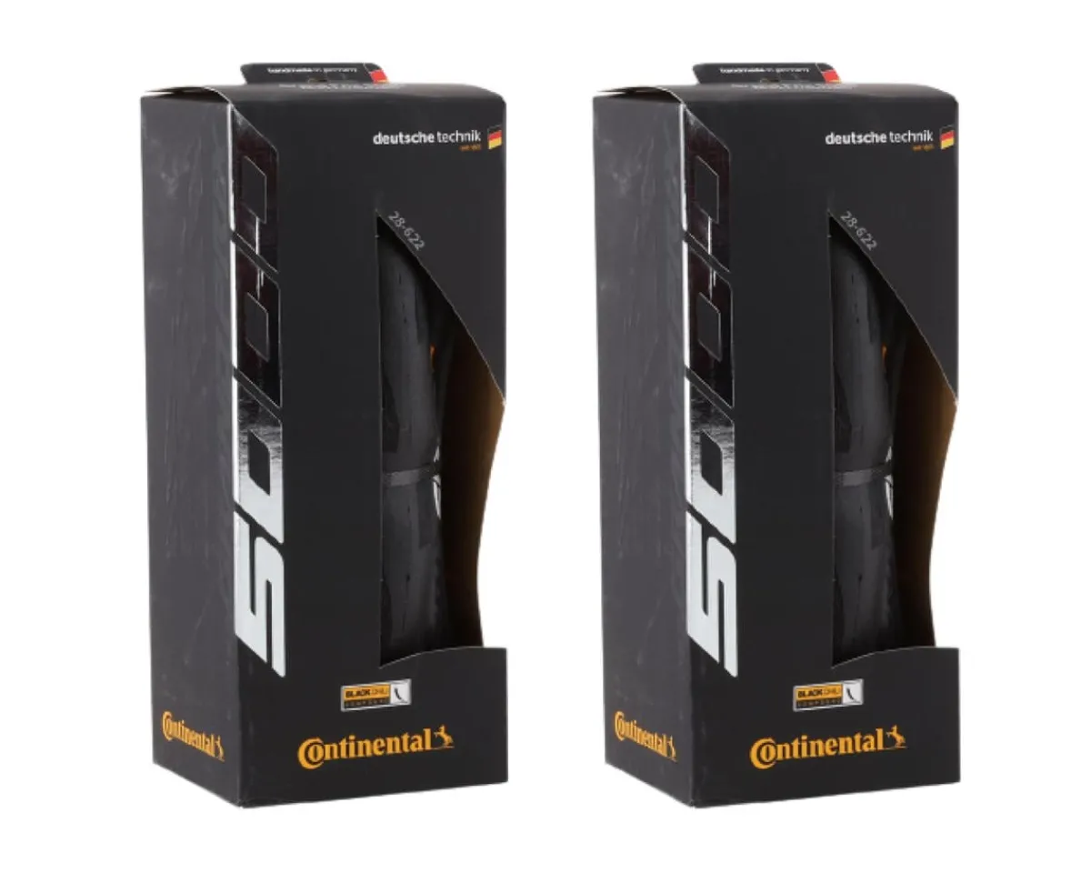 Continental Tires|Grand Prix 5000 Road Tire Set (Black) (700c x 28mm) (Pair)