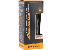 Continental Tires|Holiday Shopping|Grand Prix 4-Season Road Tire (Black/Duraskin) (700c) (28mm) (Folding) (MaxGrip Silica/Vectran Breaker)