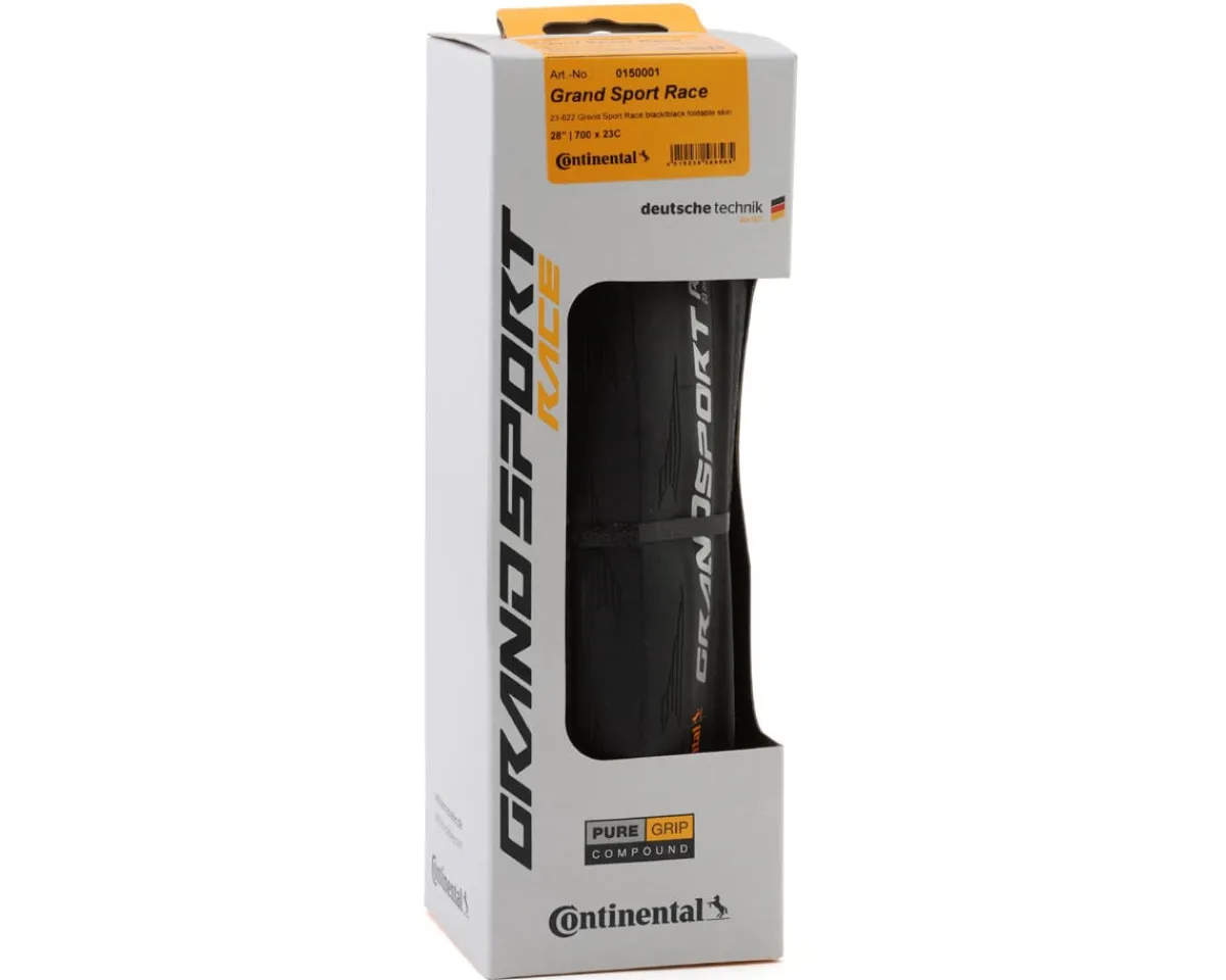 Continental Tires|Holiday Shopping|Grand Sport Race Tire (Black) (700c) (23mm) (Folding) (PureGrip)