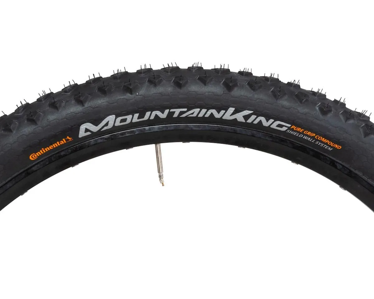 Continental E-Bike Parts|Tires|Mountain King Shieldwall System Tubeless Tire (Black) (27.5") (2.3") (PureGrip)