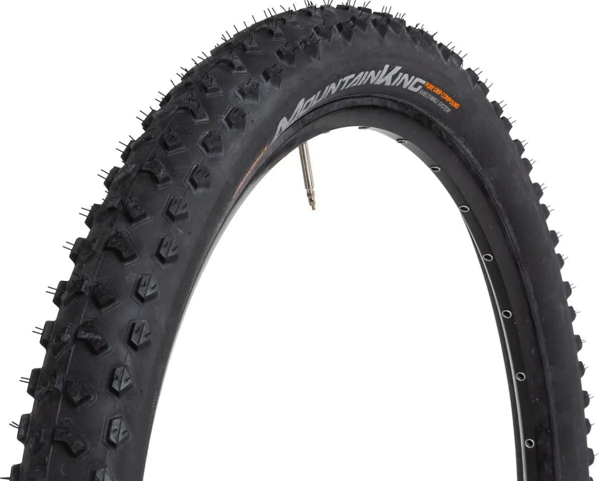 Continental E-Bike Parts|Tires|Mountain King Shieldwall System Tubeless Tire (Black) (27.5") (2.3") (PureGrip)