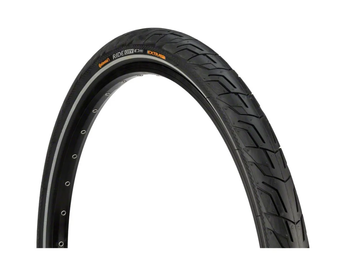Continental E-Bike Parts|Tires|Ride City Tire (Black/Reflex) (700c) (37mm) (Wire) (Extra PunctureBelt) (E25)