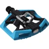 Crankbrothers Pedals & Cleats|Double Shot 2 Single-Sided Clipless Pedals (Blue)