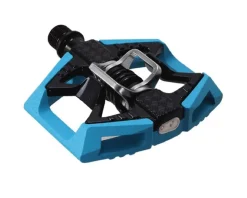 Crankbrothers Pedals & Cleats|Double Shot 2 Single-Sided Clipless Pedals (Blue)