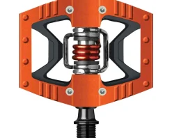 Crankbrothers Pedals & Cleats|Double Shot 2 Single-Sided Clipless Pedals (Orange)