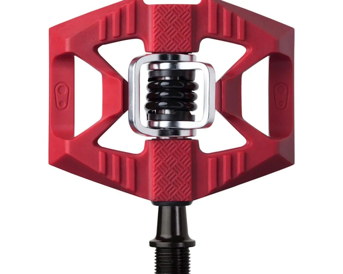 Crankbrothers Pedals & Cleats|Double Shot 1 Single-Sided Clipless Pedals (Red)