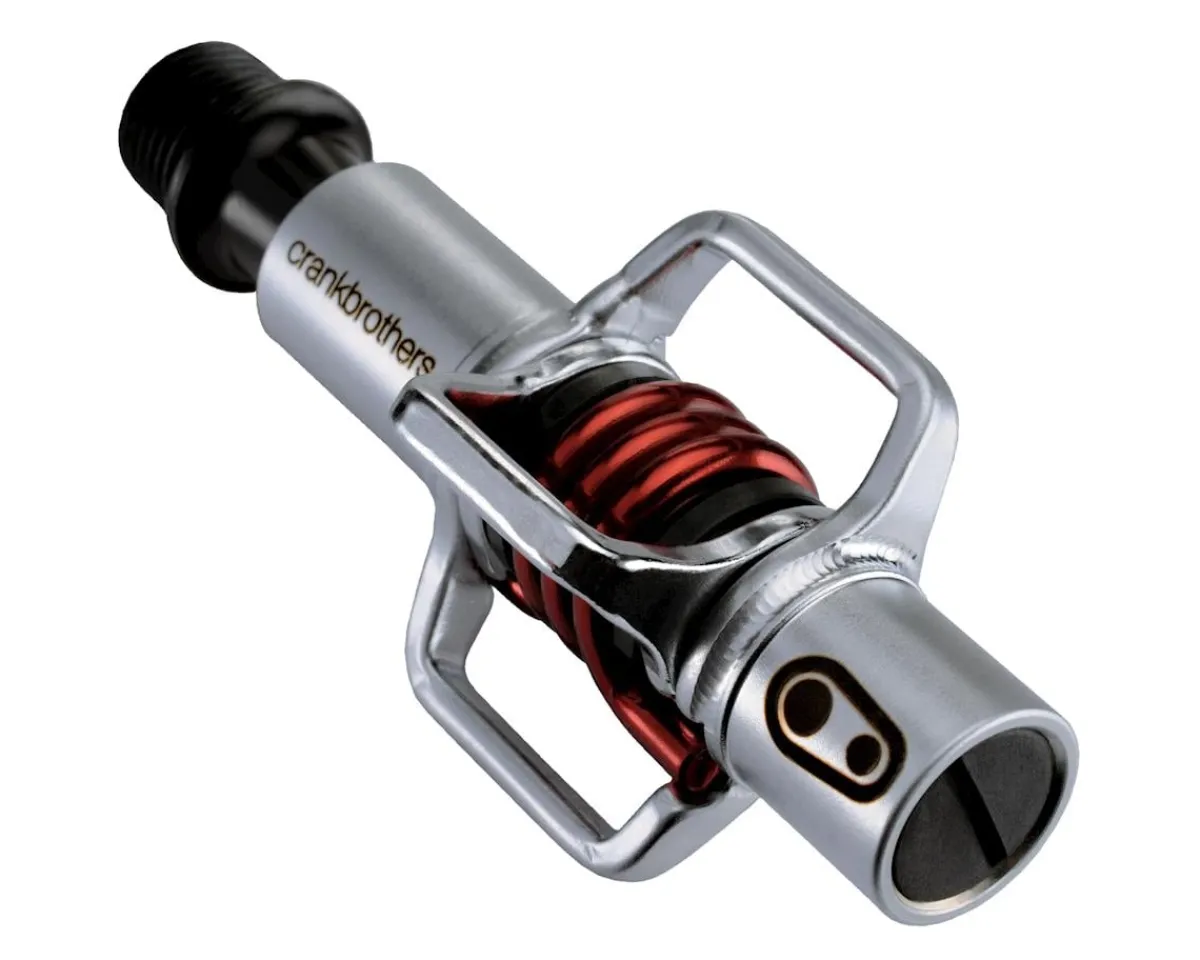Crankbrothers Pedals & Cleats|Holiday Shopping|Egg Beater 1 Pedals (Silver w/Red Spring)