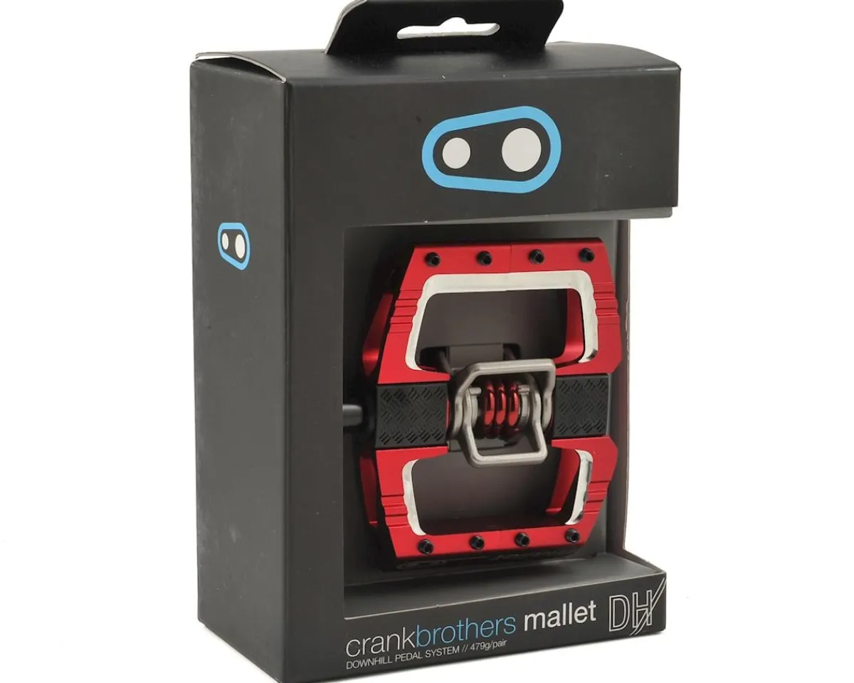 Crankbrothers Pedals & Cleats|Mallet DH Pedals (Red)