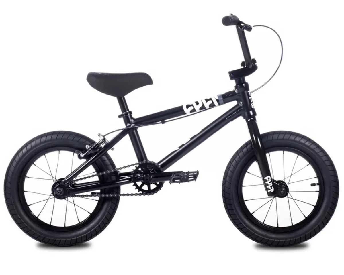 Cult Kids Bikes|2027 Juvenile 14" BMX Bike (14.5" Toptube) (Black)