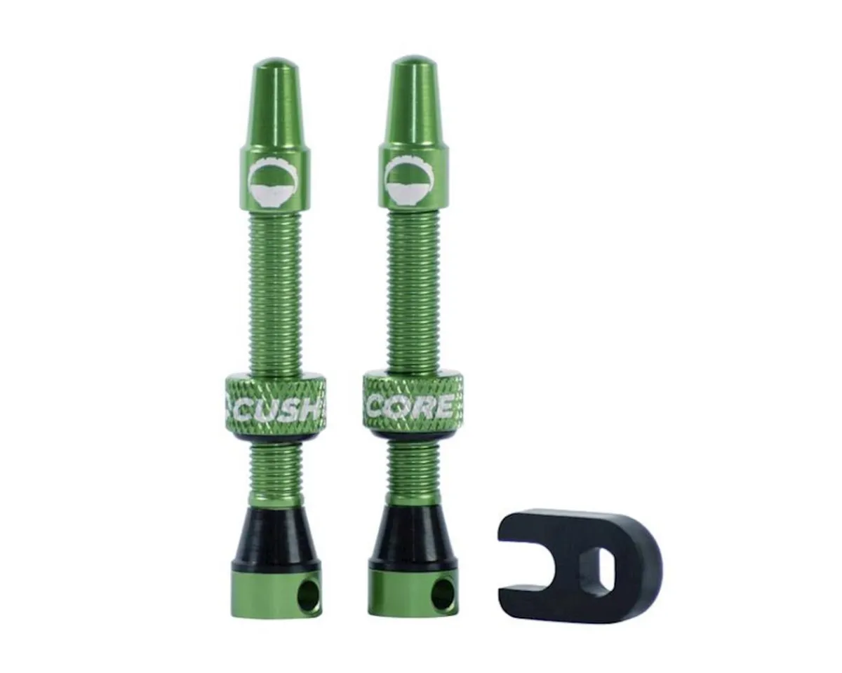 CushCore Tubeless Tire Tools|Tubeless Accessories|Air Valve Tubeless Valve Set (Green) (44mm)