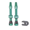 CushCore Tubeless Tire Tools|Tubeless Accessories|Air Valve Tubeless Valve Set (Turquoise) (44mm)