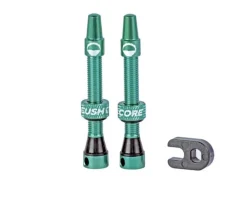 CushCore Tubeless Tire Tools|Tubeless Accessories|Air Valve Tubeless Valve Set (Turquoise) (44mm)