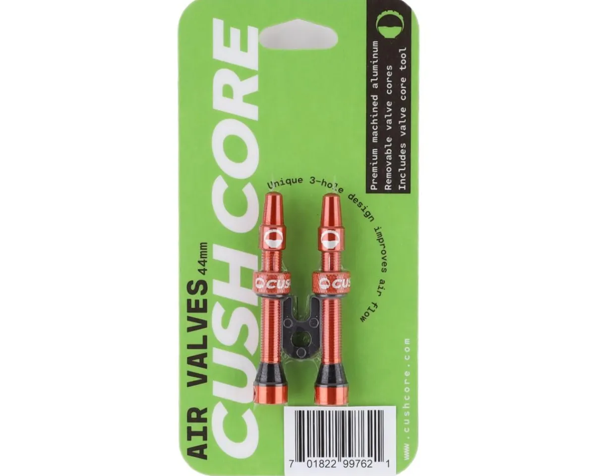 CushCore Tubeless Tire Tools|Tubeless Accessories|Air Valve Tubeless Valve Set (Orange) (44mm)