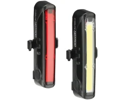 Cygolite Bike Lights|Hotrod 110/50 Headlight & Tail Light Set (Black) (110/50 Lumens)