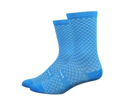 DeFeet Clothing Accessories|Shoes, Socks, & Footwear|Evo Mount Ventoux 6" Socks (Barnstormer Blue) (L)